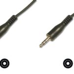 AK-510100-015-S Stereo Ses Kablosu, 3.5 mm erkek - 3,5 mm erkek, 1.50 metre, CCS, 2x0.10/10 zırhlı, siyah renk