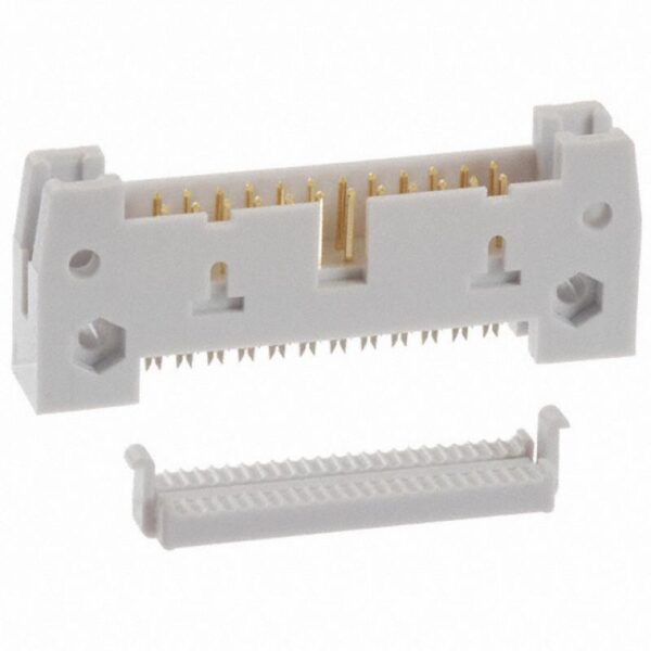 Assmann AWH 20G-0202 Pcb Konnektör, 20 Pin Erkek, Altın Kaplama, Uzun Kilitli