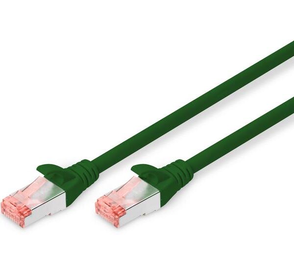 Assmann DK-1644-005/G Digitus Cat.6 Patch Kablo, S-Ftp, Halogenfree, Awg 27/7, 0.5 Metre, Yeşil Renk