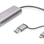 Assmann DN-3028 Digitus Usb Tip C™ Gigabit Ethernet Adaptörü 2.5G, Usb-C™ + Usb-A (Usb 3.1/3.0)&Lt;Br&Gt;Digitus Usb Type C™ Gigabit Ethernet Adapter 2.5G, Usb-C™ + Usb-A (Usb 3.1/3.0)