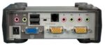 ATEN-CS1732B 2 port’lu USB KVM (Keyboard/Video Monitor/Mouse) Switch, Mikrofon ve Hoparlör bağlantısı mevcut + 2 port'lu USB (2.0) Hub, Masaüstü Tip, KVM bağlantı kablosu ürün beraberinde gelmektedir - Görsel 2
