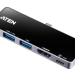 Aten-UH3238 Usb-C Travel Dock With Power Pass-Through