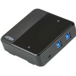 ATEN-US3324 2 x 4 USB 3.1 Gen1 USB Arayüzüne Sahip Cihazları Paylaştıran Switch<br> 2 x 4 USB 3.1 Gen1 Peripheral Sharing Switch
