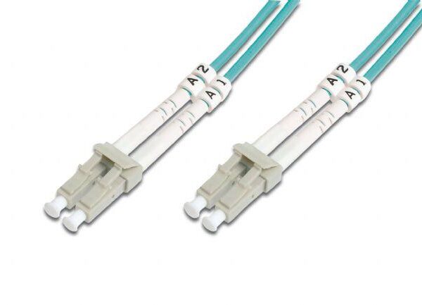 BC-FO-5LCLC-02/3 Beek LC-LC Fiber Optik Patch Kablo, 2 metre, Multimode, Duplex, 50/125, OM 3, LSZH