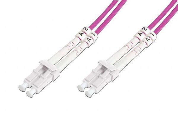BC-FO-5LCLC-03/4 Beek LC-LC Fiber Optik Patch Kablo, 3 metre, Multimode, 3.0mm Duplex, 50/125, OM 4, LSZH