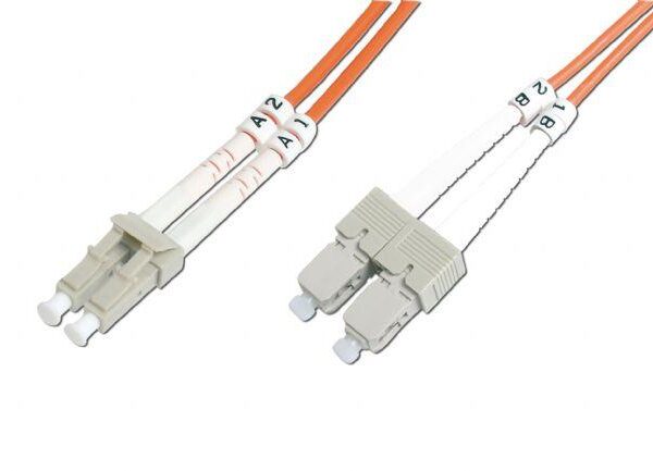 BC-FO-5LCSC-05 Beek LC-SC Fiber Optik Patch Kablo, 5 metre, Multimode, 3.0mm Duplex, 50/125, OM 2, LSZH