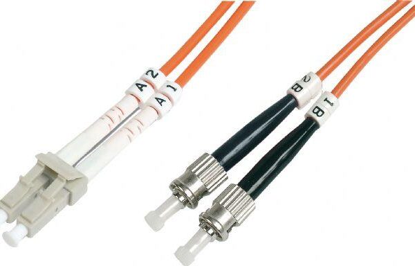 BC-FO-5LCST-03 Beek LC-ST Fiber Optik Patch Kablo, 3 metre, Multimode, 3.0mm Duplex, 50/125, OM 2, LSZH