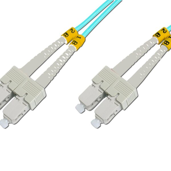 BC-FO-5SCSC-02/3 Beek SC-SC Fiber Optik Patch Kablo, 2 metre, Multimode, Duplex, 50/125, OM 3, LSZH