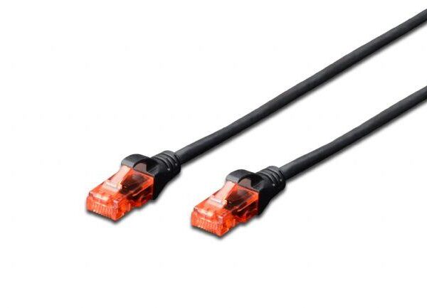 BC-U6010BL Beek CAT. 6 Patch Kablo, U/UTP, 1 metre, AWG 26, Siyah Renk