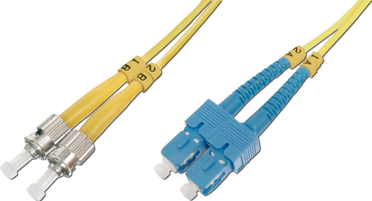 Beek Bc-Fo-9Stsc-10 St-Sc Fiber Optik Patch Kablo 9/125 Singlemode 3.0Mm Duplex Os2 Lszh 10 Metre - Görsel 1