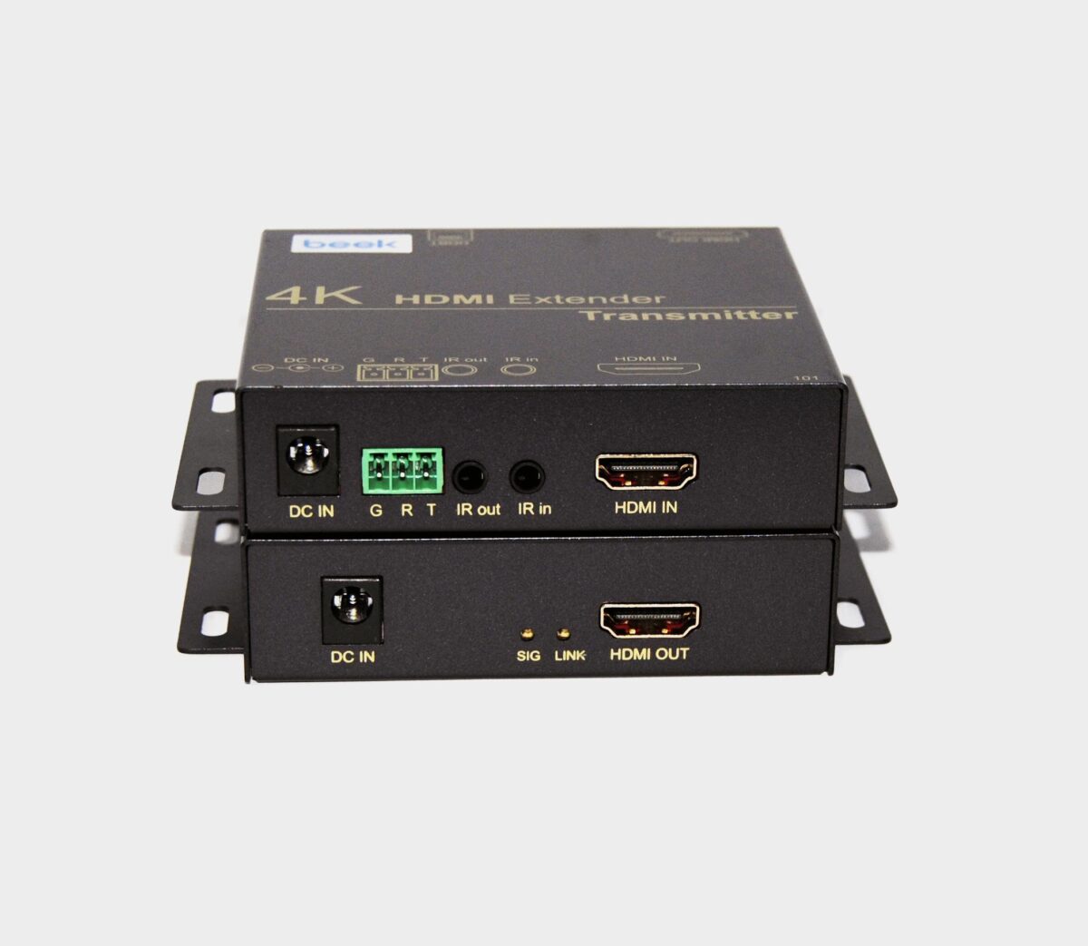 Beek Bs-Ext-Hd-70 4K Hdmi Hdbaset Sinyal Uzatma Cihazı 70 Metre Alıcı (Receiver) Ve Verici (Transmitter) Birim Dahil (Bs-He70) - Görsel 1