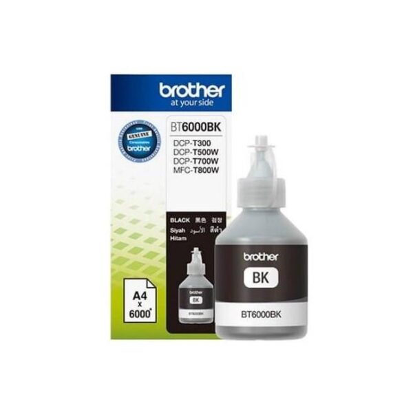 Brother BT6000BK Black Siyah 6.000 Sayfa Şişe Mürekkep DCP-T300-T500-T700 MFC-T800
