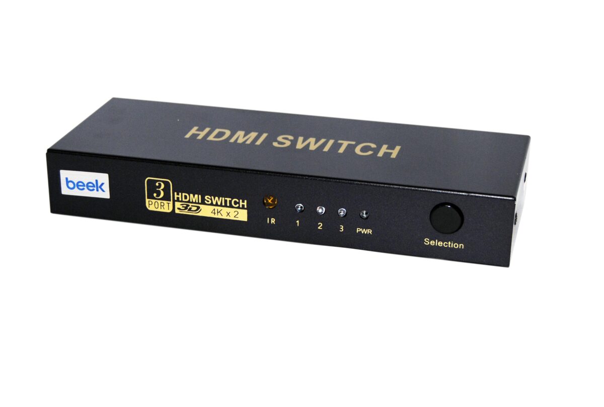 Bs-Vsw-Hd31Uh Beek 3 Port Ultra Hd 4K Hdmi Switch, 3 Giriş - 1 Çıkış, Uzaktan Kumandalı, 4K2K, 3D Görüntü Formatlarını Destekler (Bs-31Hn) - Görsel 1