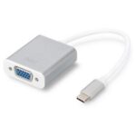 DA-70837 Digitus USB 3.0 (USB Tip C) <-> VGA Grafik Adaptörü<br>Giriş: 1 x USB Tip C erkek (bilgisayar bağlantısı) <br>Çıkış: 1 x VGA (HD15) dişi (Full HD) <br>Alüminyum