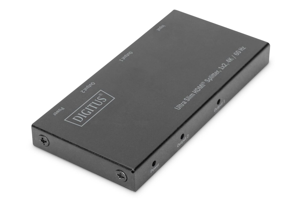 Digitus Ds-45322 Ultra İnce 2 Port Hdmi Çoklayıcı 4K/60Hz Hdr Hdcp 2.2, 18 Gbps Elektrik Beslemesi Micro Usb Ultra Slim Hdmi Splitter 1X2 4K/60Hz Hdr Hdcp 2.2 18 Gbps Micro Usb Powered - Görsel 2