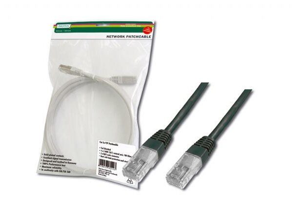 DK-1511-050/BLACK Digitus Cat-5e UTP Patch Kablosu, 5 metre, AWG 26/7, Siyah Renk, 3P sertifikalı
