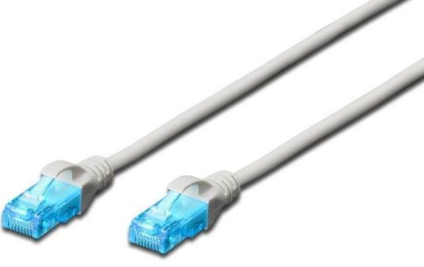 DK-1512-050 Digitus Patch Kablo, UTP, CAT. 5E, 5 metre, AWG 26/7, Gri Renk, RAL 7044