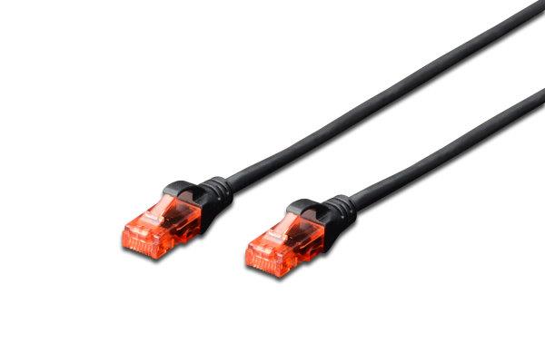DK-1617-030/BL Digitus Patch Kablo, U-UTP, CAT. 6, 3 metre, AWG 26/7, Cu, LSZH, siyah renk