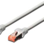 DK-1644-010 Digitus Cat.6 Patch Kablo, S-FTP, Halogenfree, AWG 27/7, 1 metre, Gri Renk