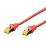 DK-1644-A-010/R Digitus CAT 6A S-FTP Patch Kablosu, LSZH, Cu, AWG 26/7, 1 metre, kırmızı renk