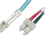DK-2532-03/3 Digitus LC-SC Fiber Optik Patch Kablo, 3 metre, Multimode, Duplex, 50/125, OM3