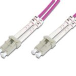 DK-2533-02/4 Digitus LC-LC Fiber Optik Patch Kablo, 2 metre, Multimode, Duplex, 50/125, LSZH, OM4 3.0mm