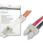 DK-2632-15 Digitus LC-SC Fiber Optik Patch Kablo, 15 metre, Multimode, Duplex, 62.5/125