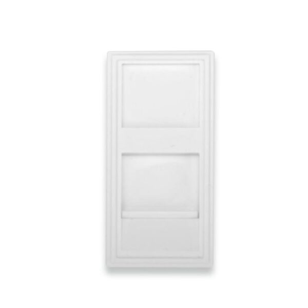 DN-93802-1-SH Digitus 22.5x45mm 1 port Kapaklı Priz Modülü, Şeffaf Etiket Alanına Sahip DN-93802-1 için, Beyaz Renk