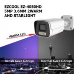 Ezcool Ez-4050Hd 5Mp 3.6Mm 2Warm Ahd Starlıght
