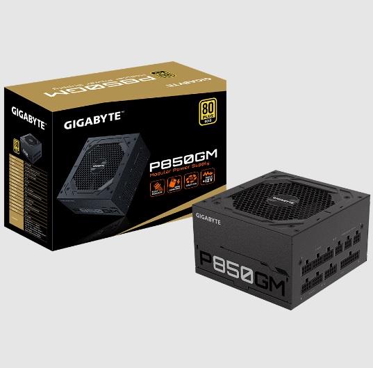 GIGABYTE 850W 80+ GOLD GP-P850GM 12cm Fanlı Tam Modüler Power Supply Japon Kapasitör