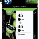 Hp 45 Black Siyah 42Ml 51645Aa 2Li Paket Kartuş Cc625A(450.10.20.0371)