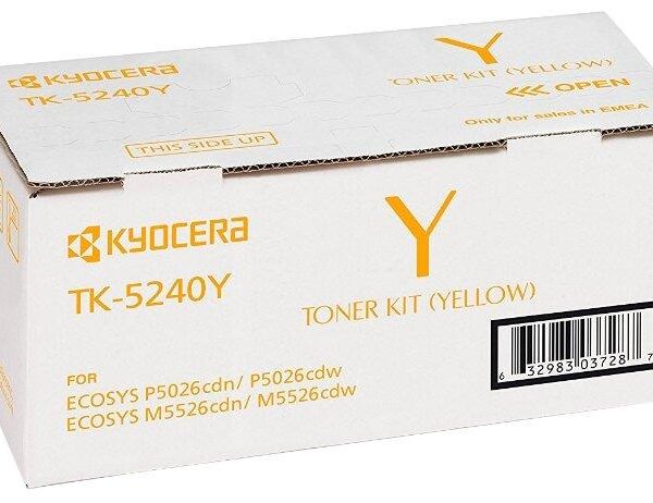 Kyocera TK-5240Y Yellow Sarı Orjinal Fotokopi Toneri Ecosys M5526cdn-5526cdw P5026cdn-5026cdw 3.000