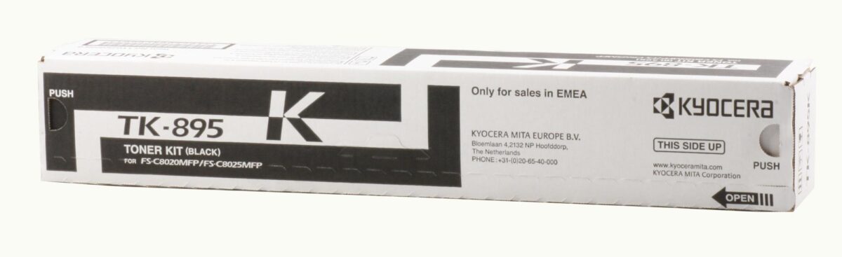 Kyocera TK-895K Black Siyah Orjinal Fotokopi Toneri FS-C8020-8025-8520-8525 12.000 Sayfa - Görsel 1