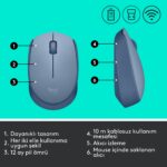 Logitech M171 Kablosuz Mouse Mavi-Gri 910-006866 - Görsel 3