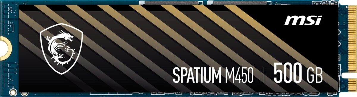 MSI 500GB SPATIUM M450 PCIe 4.0 NVMe M.2 500GB M2 SSD 3600-2300MB/s - Görsel 1