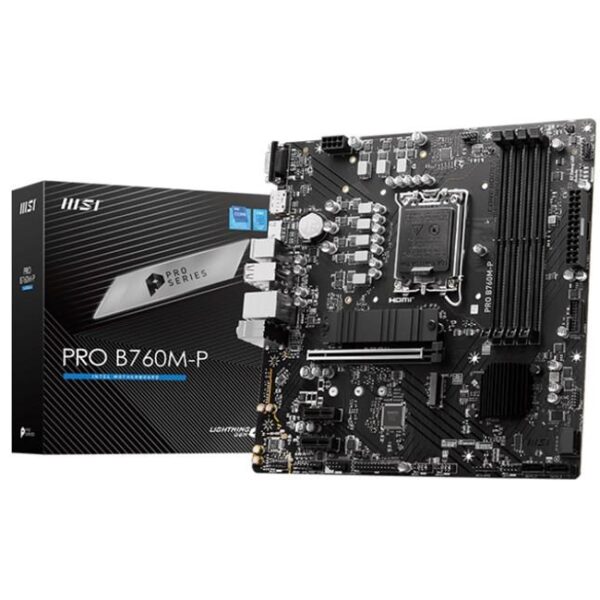 Msı Pro B760M-P D5 1700P Vga Hdmi Dp Pro B760M-P