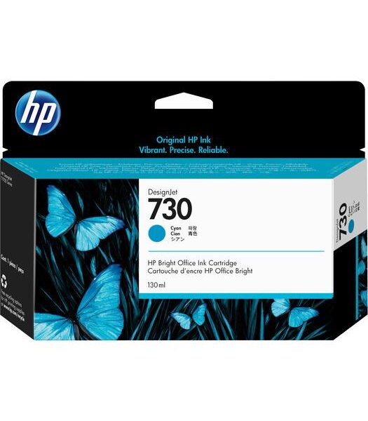 P2V62A - HP P2V62A 130 ml Camgöbeği Mürekkep Kartuş (730)