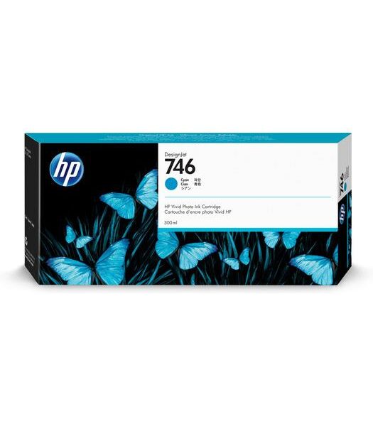 P2V80A - HP P2V80A Cyan Mürekkep Kartuş 300-ml (746)