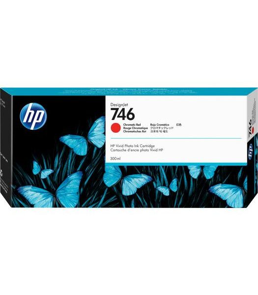 P2V81A - HP P2V81A Chromatic Red Mürekkep Kartuş 300-ml (746)