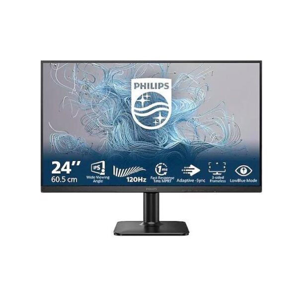 PHILIPS 24E2N1110 1000 Serisi 23.8" LED IPS 4ms 120Hz 1920x1080 FullHD VGA HDMI (VESA) Siyah Monitör