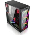 Powerboost Vk-C12B Usb 3.0 Atx, Tempered Glass, Rgb Fan, Siyah Kasa (Psu Yok) Vk-C12B