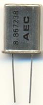 QM008.867236 Kristal, 8,867236 MHz HC-18/U