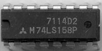 Schukat 74LS158 Quad 2-1 Mux. (Inv.Out)