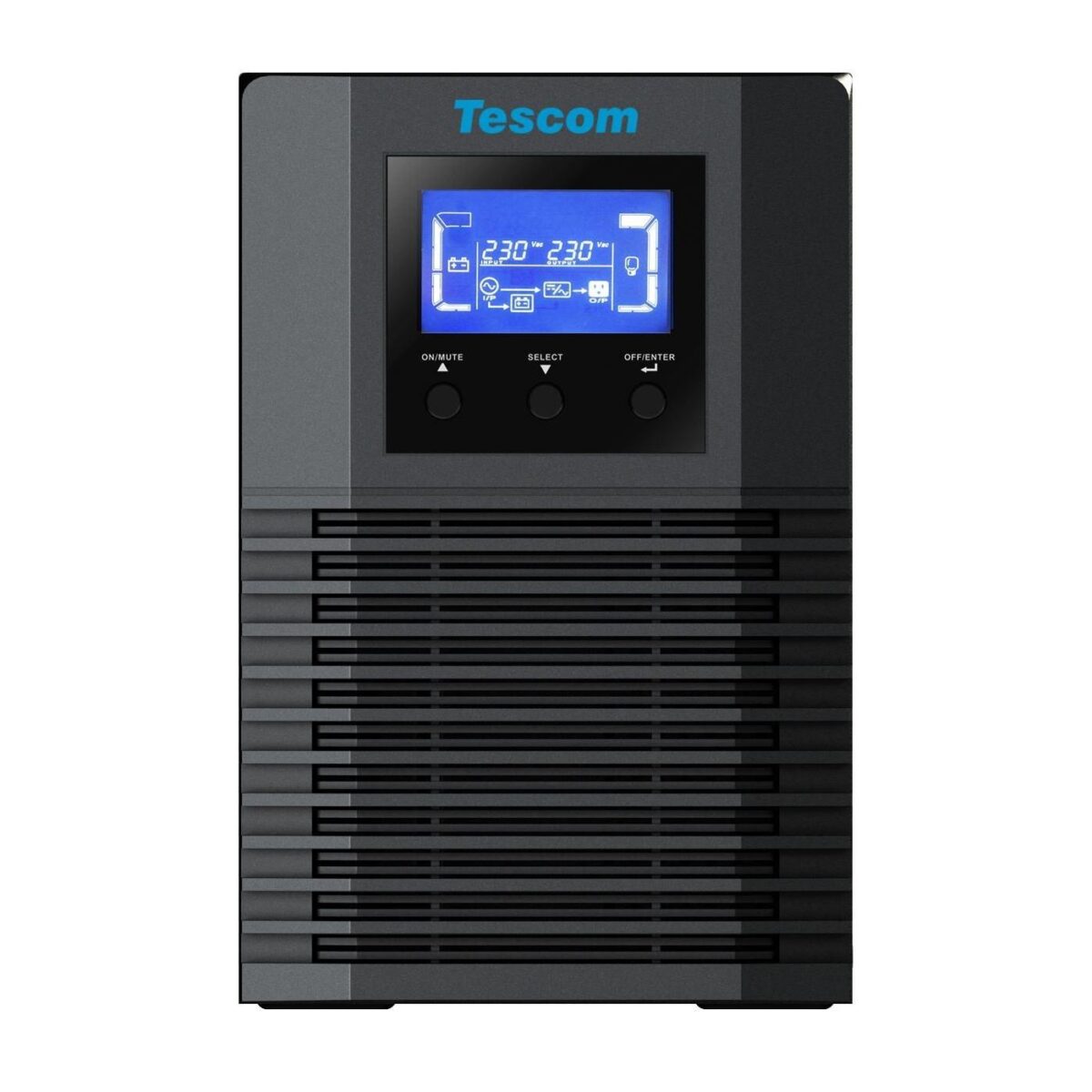 Tescom Teos+ 1KVA 1F/1F (2X9AH) 5/10Dk Lcd Online UPS - Görsel 1