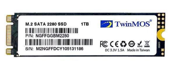 Twinmos 1 Tb M.2 2280 Sata3 580/550 Ngffggbm2280